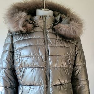 Attrait Paris Women's Hooded Short Puffer Jacket Size XL